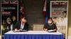 UK FCDO Minister Nigel Adams (left) and CHED Director Atty Lily Milla (right) ink new UK-Philippine ACT-IHE project in November 2020, expanding internationalisation and TNE opportunities in the Philippines