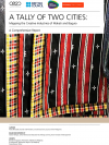 report cover image: woven fabric; text: A Tally of Two Cities